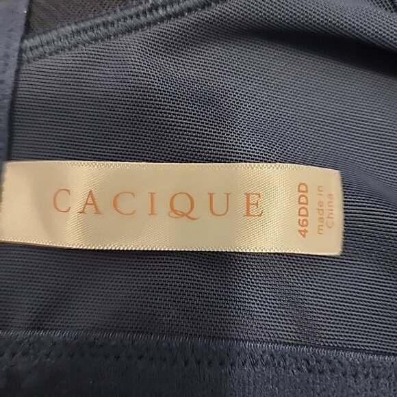 Cacique Boost Balconette Bra 46DDD Blue Underwire Padded - Picture 4 of 6